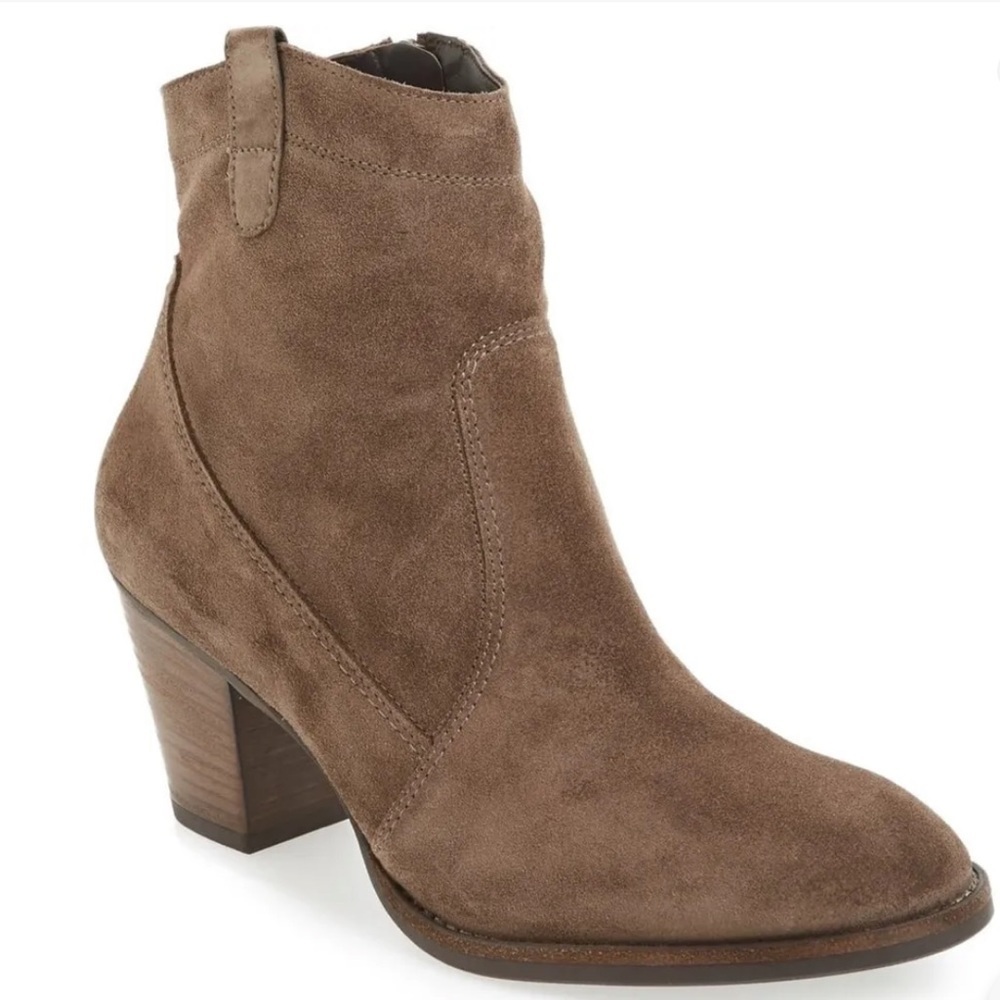 Paul Green Jax Earth Suede Booties Size 7